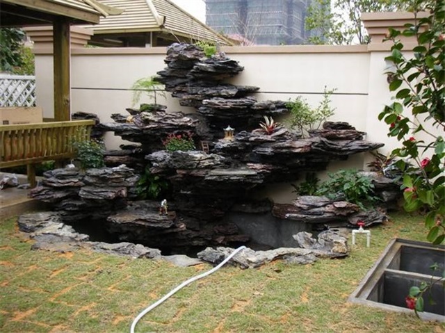 永春庭院鱼池过滤池改造
