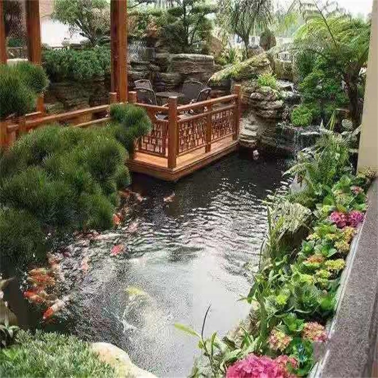 永春院子小鱼池假山设计